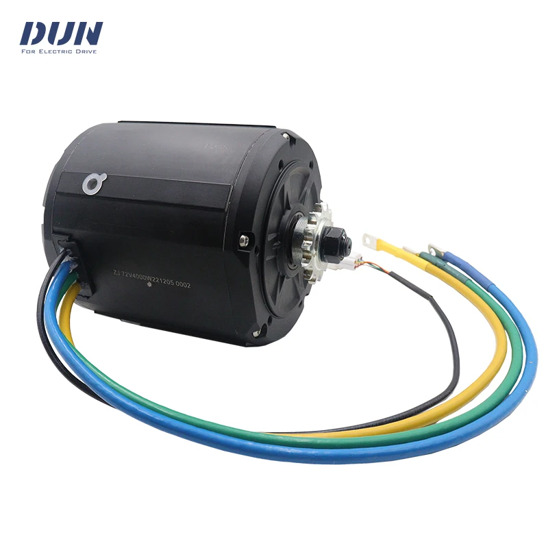 qs138 4000W Liquid Cooled 90H Peak 13KW 6500RPM Mid-Drive Pully Sprocket Motor For Light Motorcycle