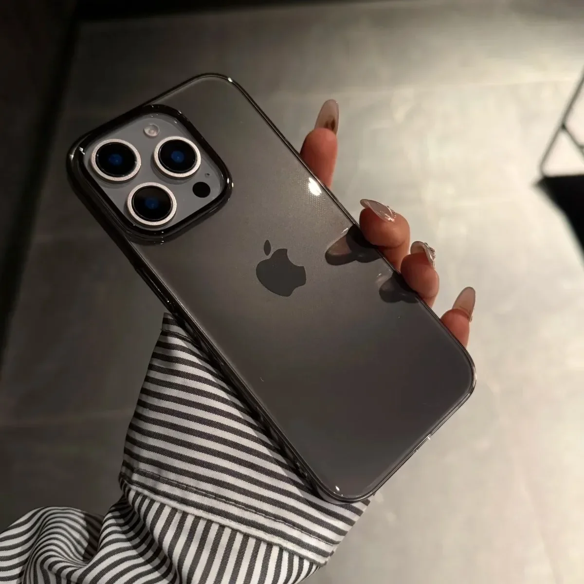 حافظة لهاتف آيفون 16 15 14 Plus 13 12 11 Pro Max غطاء خلفي شفاف مقاوم للصدمات #2