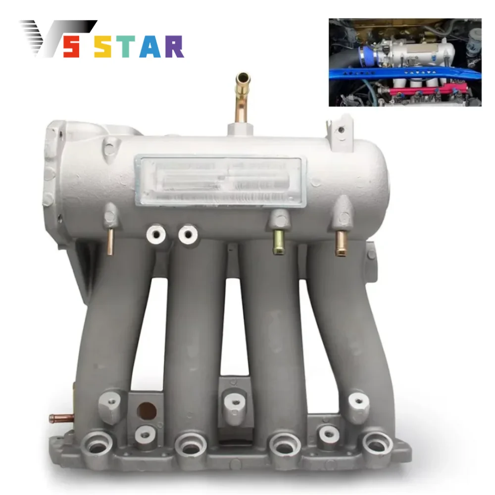 High Quality Aluminum Trendy Car D15 D16 D-Series Intake Manifold For 1988-2000 Honda Civic CX DX FORMER GX HX LX Black Silver