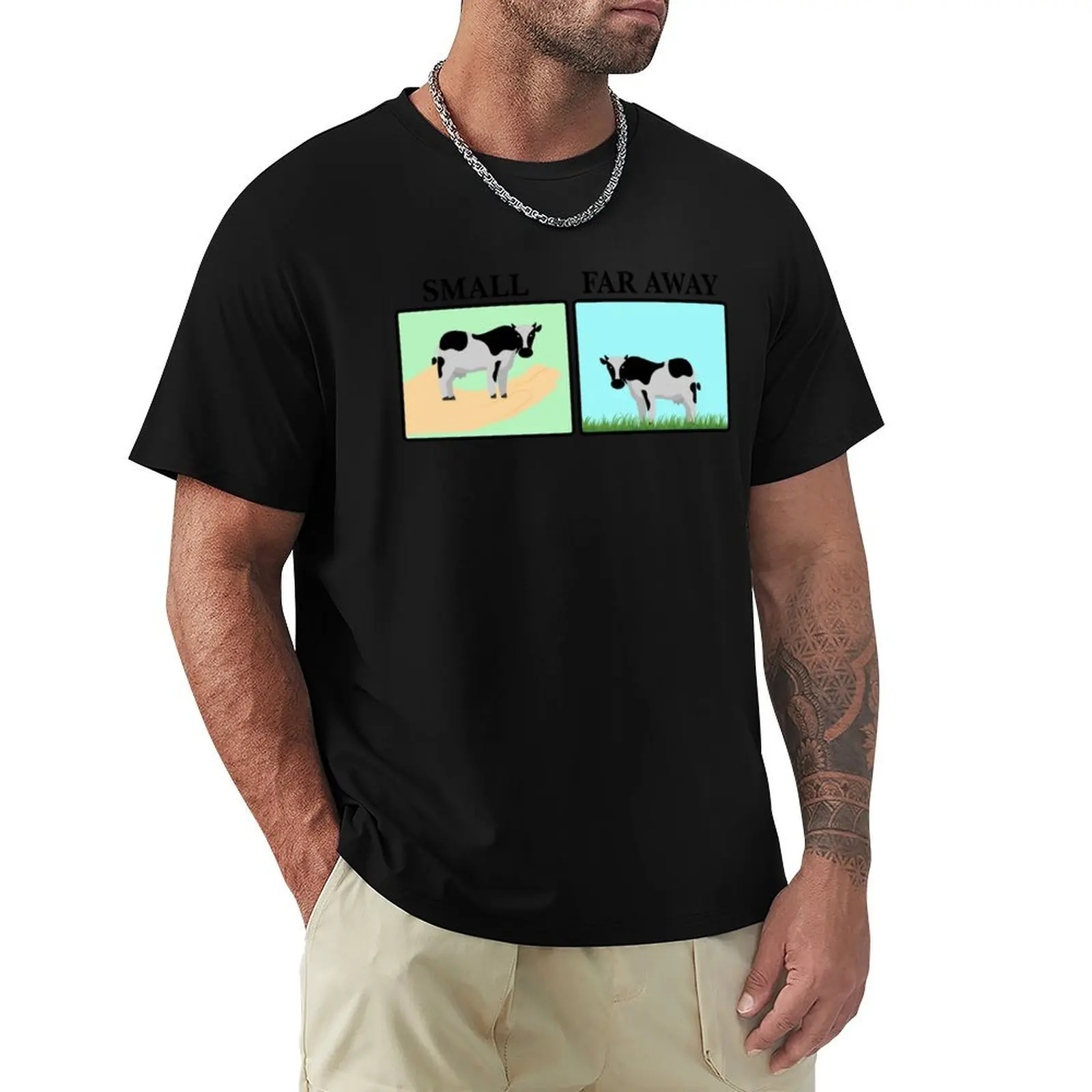 Father Ted Small and Far Away Cows T-Shirt Summer Fashion Casual Tee Shirt