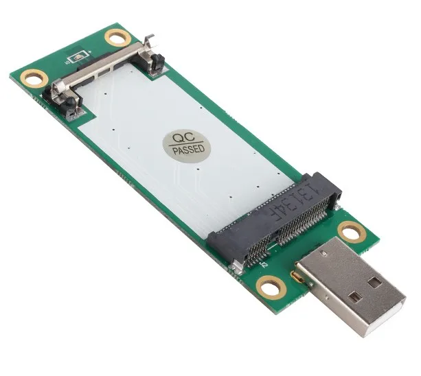 MINI PCI-E WWAN TO USB ADAPTER WITH SIM CARD SLOT Ideal for testing the WWAN cards work with most of WWAN modules