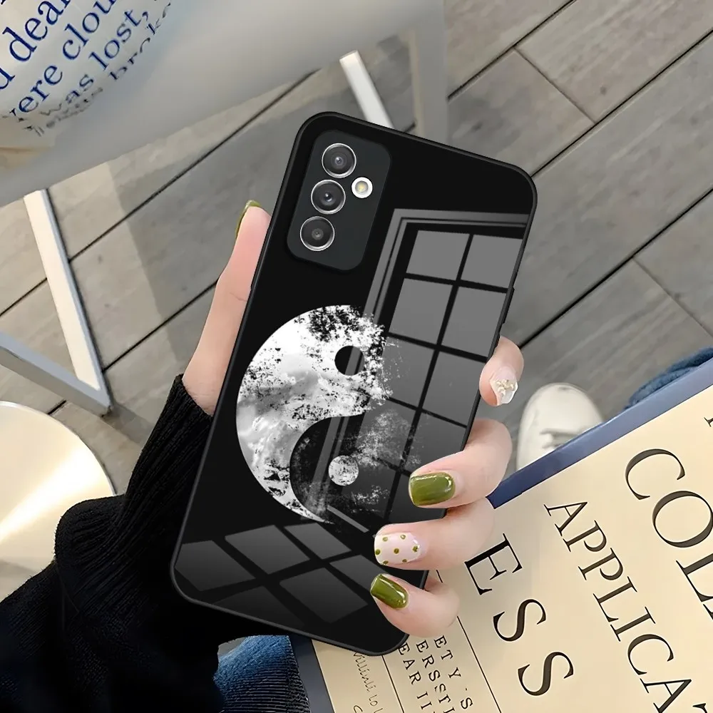 Tai Chi diagram Phone Case for Samsung A52  A71 A21 A54 A20 A12 Galaxy A34 A14 A32 M14 S24 S23 S22 S21 S20 FE Glass Cover