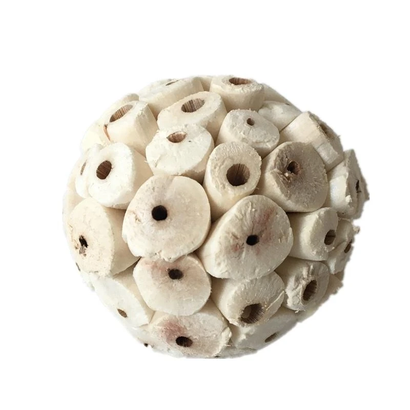 3pcs Bird Chew Toy Natural Sola Ball 2.36in ألعاب علف لبودجي فينش ماكاو