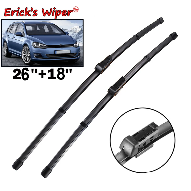 Erick\'s Wiper LHD Front Wiper Blades For VW Golf MK 7 2012 - 2019 Windshield Windscreen Clean Window Car Rain Brushes 26\