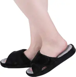 Eyriphy Four Seasons Slippers For Women Velcro Adjustable Home Sandals Women Open Toe Slides With Arch Support Men Flat Shoes