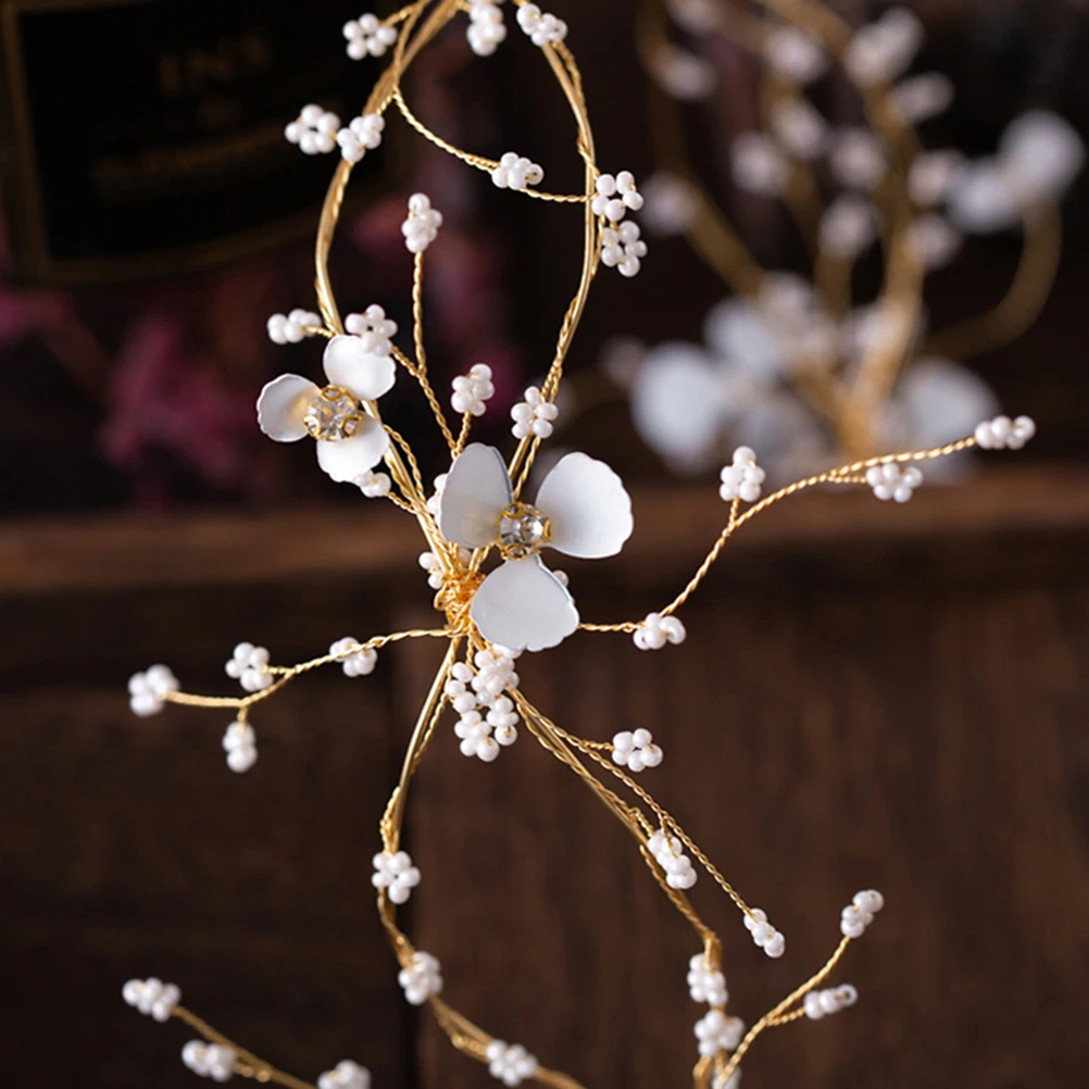 

Headband Wedding Hair Bride Wreath Accessories Woman Bridal for Tiaras Weddings Crown