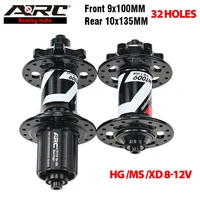 ARC 6 trinquetes buje MT009 MTB buje delantero 9x100 trasero 10x135mm 6 pernos freno de disco bicicleta buje HG Micro Spline Sram XD 8 9 10 11 12v