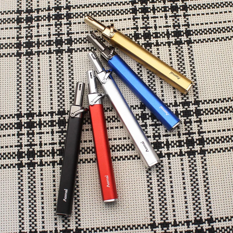 

HOT High Beauty Mini Butane Gas Lighter Effortless Leverage Ignition Open Fire Outdoor Portable Igniter Lighters Gifts For Women