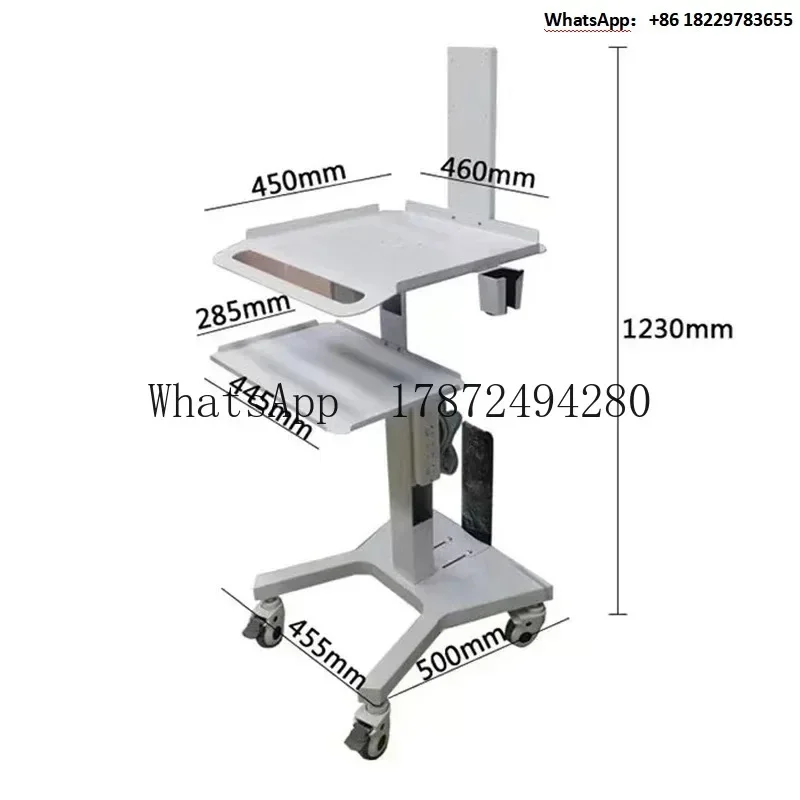 Ultrasound Imaging System Mobile Trolley with Holding Rack for Portable Scanner