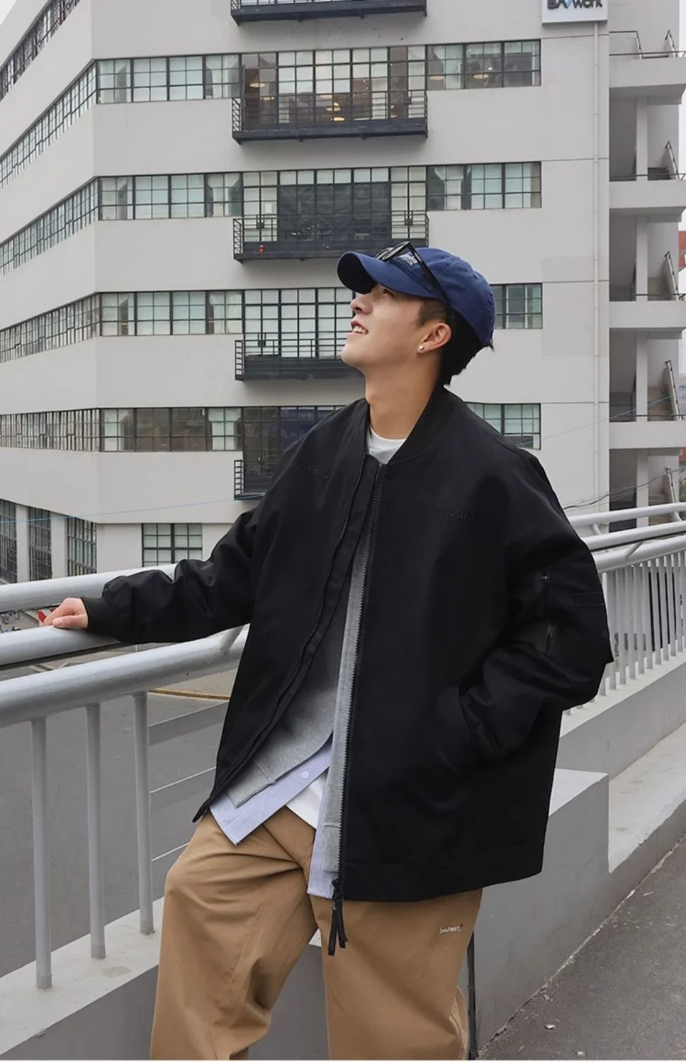 

Мужская куртка-ветровка Furis с капюшоном, синяя, сетчатая, городская, футуристическая, на пуговицах, для активного отдыха, подарок