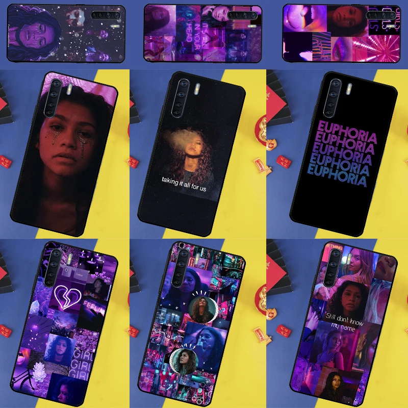 Coque de téléphone TV américaine Euphoria Zendaya Rue, pour Oppo A80 A60 A40 A74 A94 A54 A18 A38 A58 A78 A98 A16 A76 A96 A15 A57S A17 A77