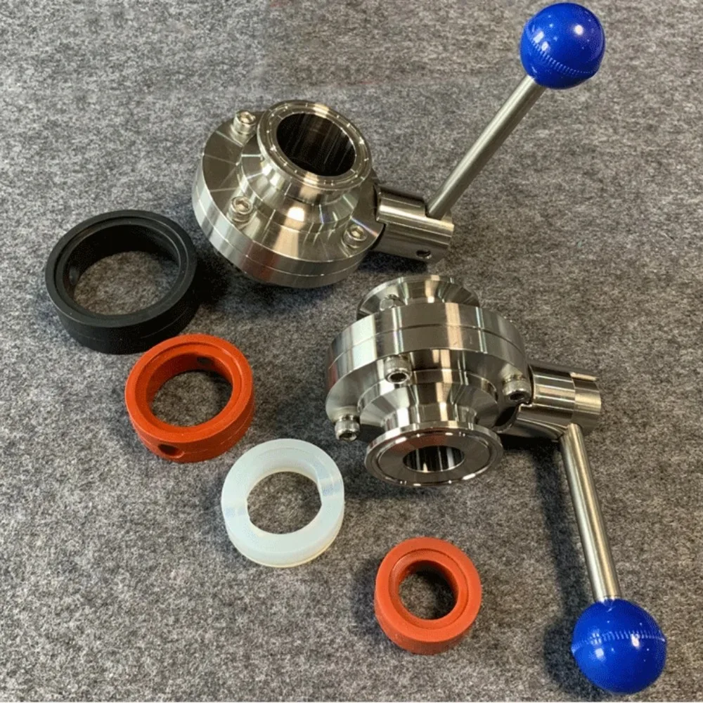 سمكا 25 32 38 51 63 76 مللي متر EPDM VMQ ختم طوقا قطاع ل 1.5 "-3" ثلاثي المشبك فراشة صمام Hombrew
