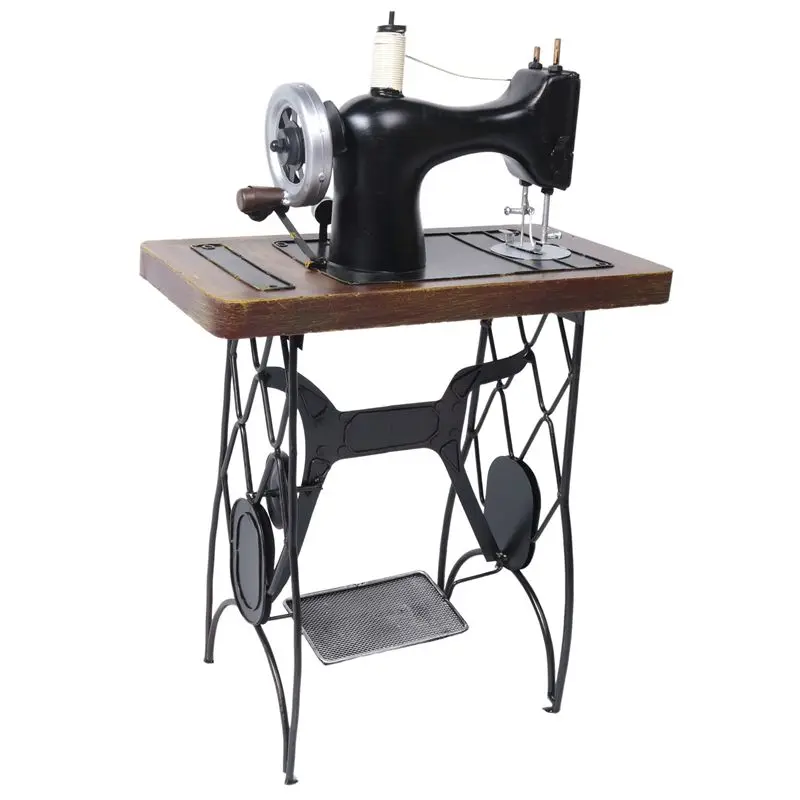 

2026 New Vintage Iron Sewing Machine Model Clothing Shop Window Ornaments Old Object Decoration Creative Crafts