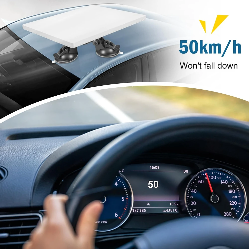 For StarLink Mini Base+suction Cup Roof Bracket Angle Adjustable Adapter Fit Smooth Surface Roof/window/car Mounting Kit