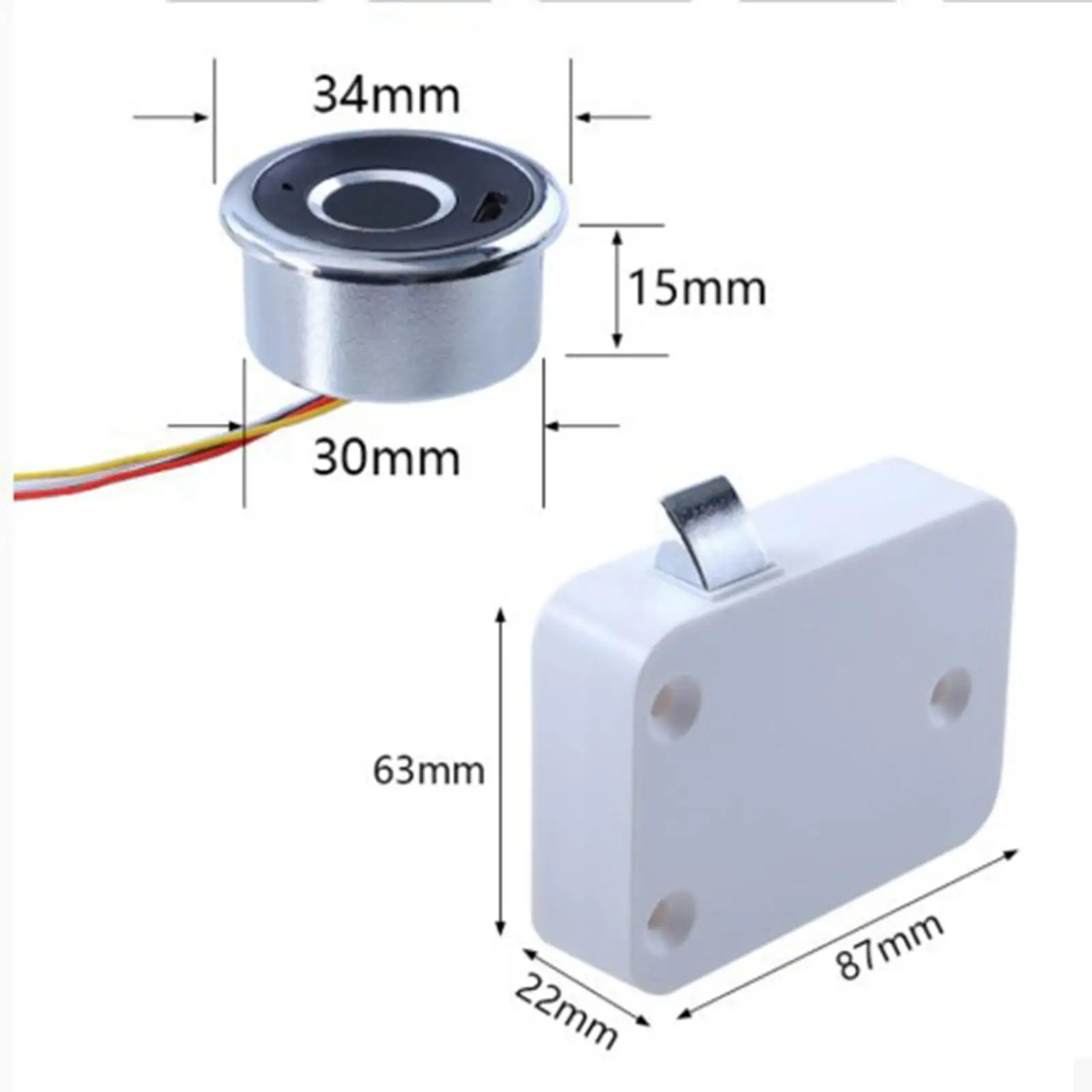 Fingerprint Lock USB Charging for Child Safety Drawer Lock Smart Biometric