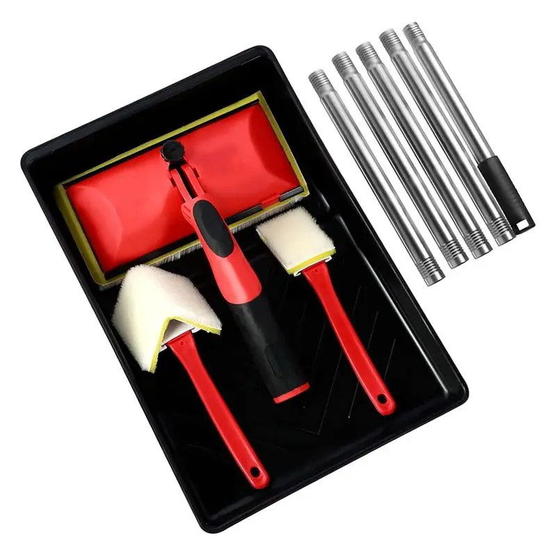 Aug. 7 Inch Paint Pad Applicator Corner Walls And Ceilings Pad Painter Decorating Paint Pad Kit For Wall Corner Edging