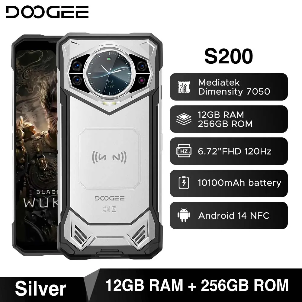 New! S200 Rugged Phone 5G Dimensity 7050 Octa Core 1.32