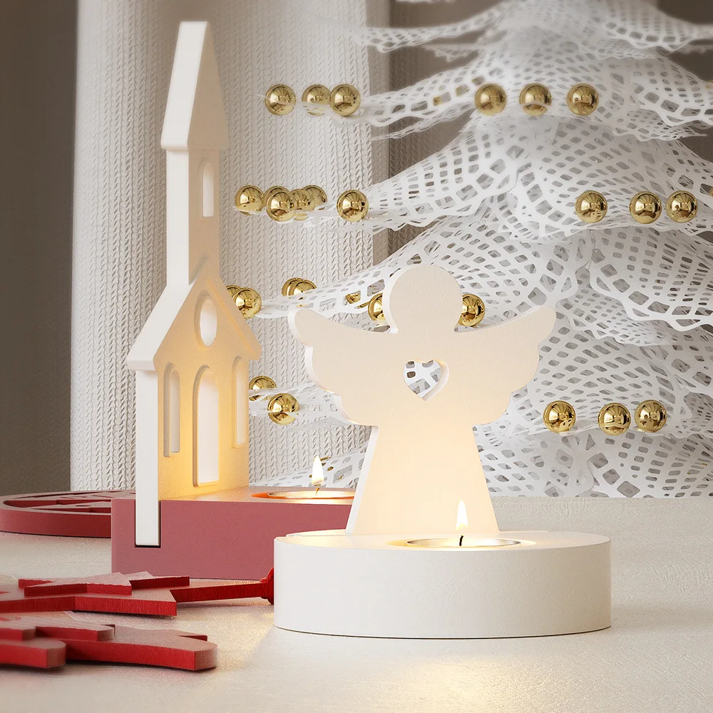 Рождественский подсвечник, силиконовая форма, сделай сам, бетонная цементная форма для подсвечника, рождественский орнамент, смоляные гипсовые формы, домашний художественный декор