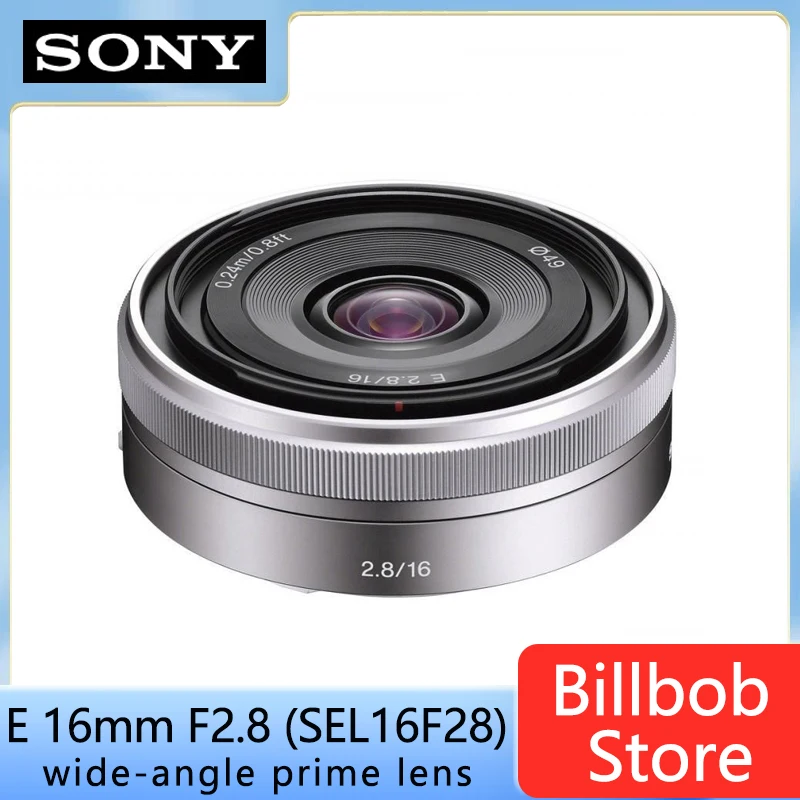 SONY E 16mm F2.8 Lens SEL16F28 Wide Angle Prime Biscuit Lens