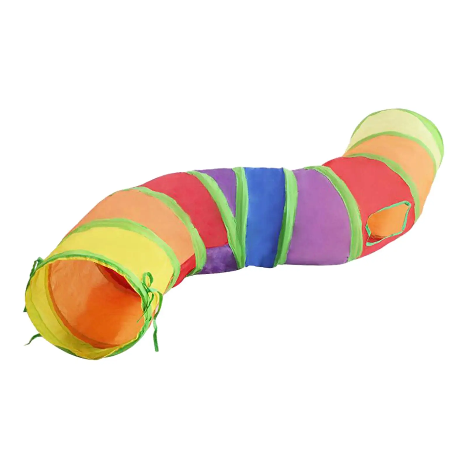 Collapsible Cat Tunnel Exercising S Shaped Cat Tube for Puppy Ferrets Indoor S Shaped Cat Indoor Play Tent Hideaway Play Toy