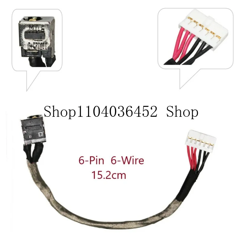 DC power jack cable charging port for MSI ge62 MS-16J5 ws60 MS-16H3 15.6