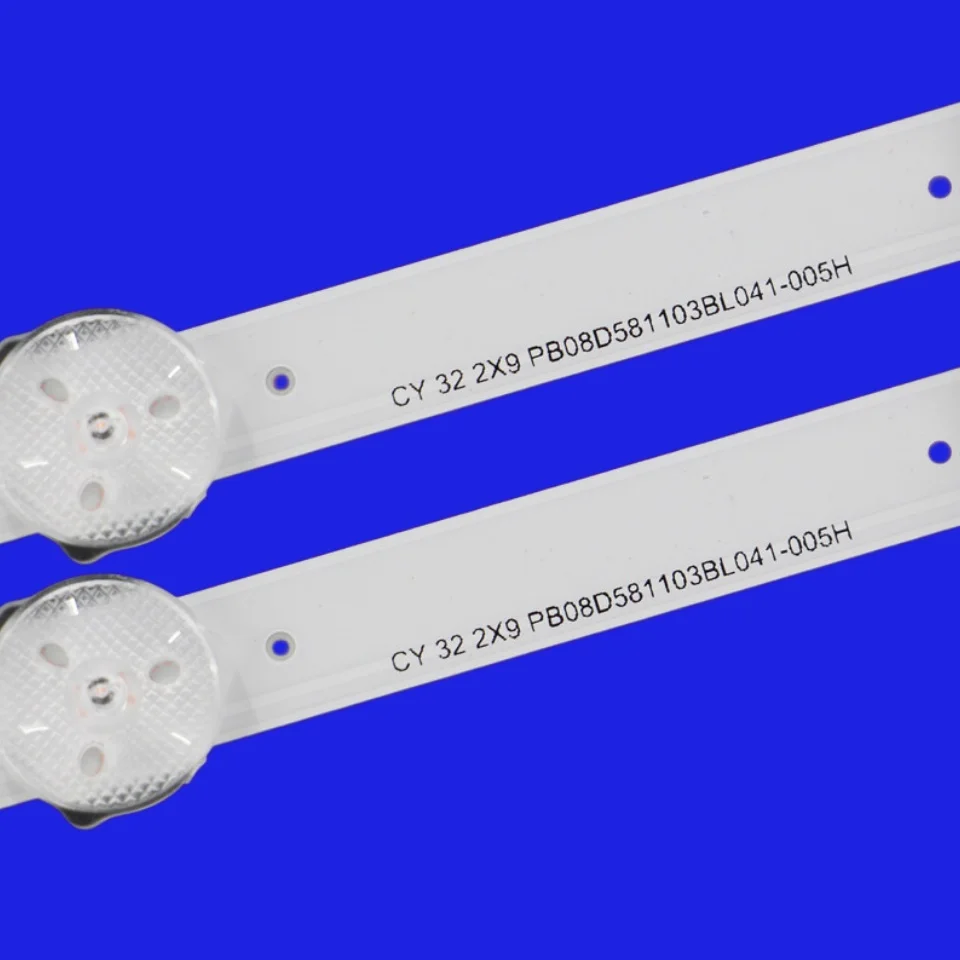 2PCS x LED Backlight Strip for 8D2A-DLM3-2009A1 CY 32 2X9 PB08D581103BL041-005H 9Leds 581MM 3V