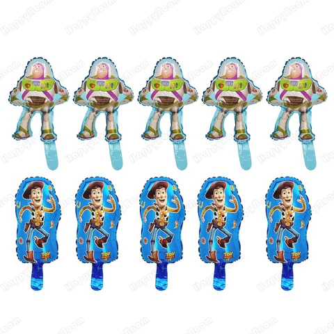 ลูกโป่งฟอยล์มินิบัซไลท์เยียร์ 10 ชิ้น ธีมทอยสตอรี่ ของตกแต่งงานวันเกิด ลูกโป่งเด็กชาย ของเล่นเป่าลมสำหรับงานเลี้ยงฉลองทารก ของขวัญ