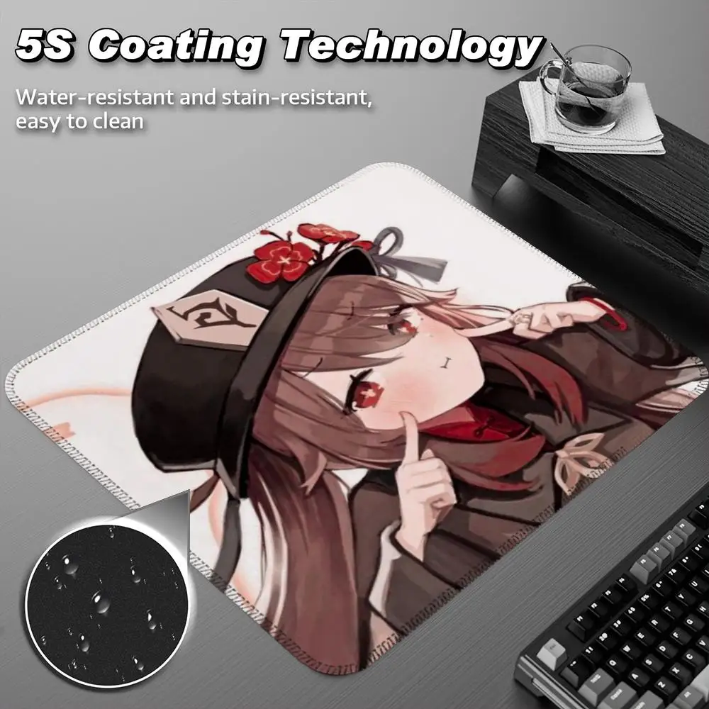 Genshin Impact Tappetino per mouse Tappetino per mouse piccolo Tappetino per scrivania Tastiera per computer desktop Mouse wireless Ragazzo Ragazza Regalo per giochi Sottobicchieri