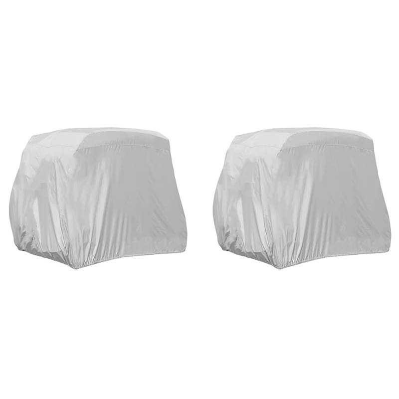 2X 4 Passenger Golf Cart Cover 210D Oxford Waterproof Dustproof Roof Enclosure Rain Cover For EZ GO, Club Car, Yamaha