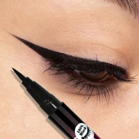1/2/5pcs Smooth Liquid Eyeliner Pen Long-lasting Waterproof Non-smudged Black Eyeliner Pencils High Pigmented Punk Eye Makeup 2