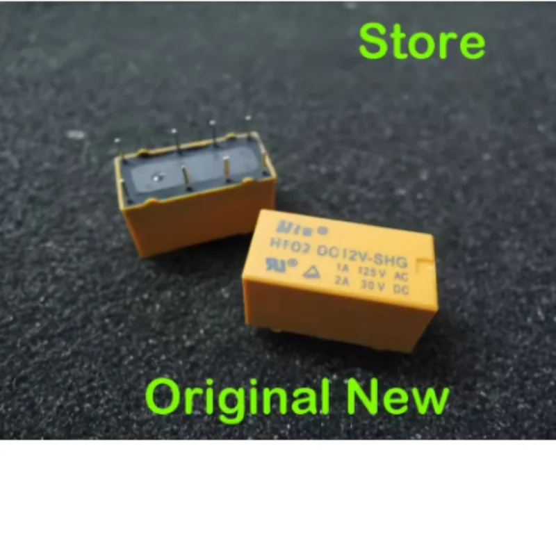10PCS HTD2‑DC5V‑SHG HTD2‑DC12V‑SHG HTD2‑DC24V‑SHG DPDT DC Signal Relay 5V 12V 24V Coil 2‑Form‑C Contact Mini Power Relay