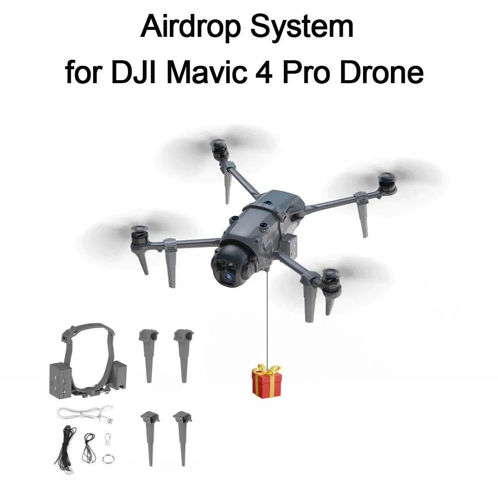 lanceur-airdrop-airdropper-pour-dji-mavic-4-pro-cadeau-de-mariage-dispositif-de-livraison-de-peche-camera-de-sauvetage-accessoire-de-drone