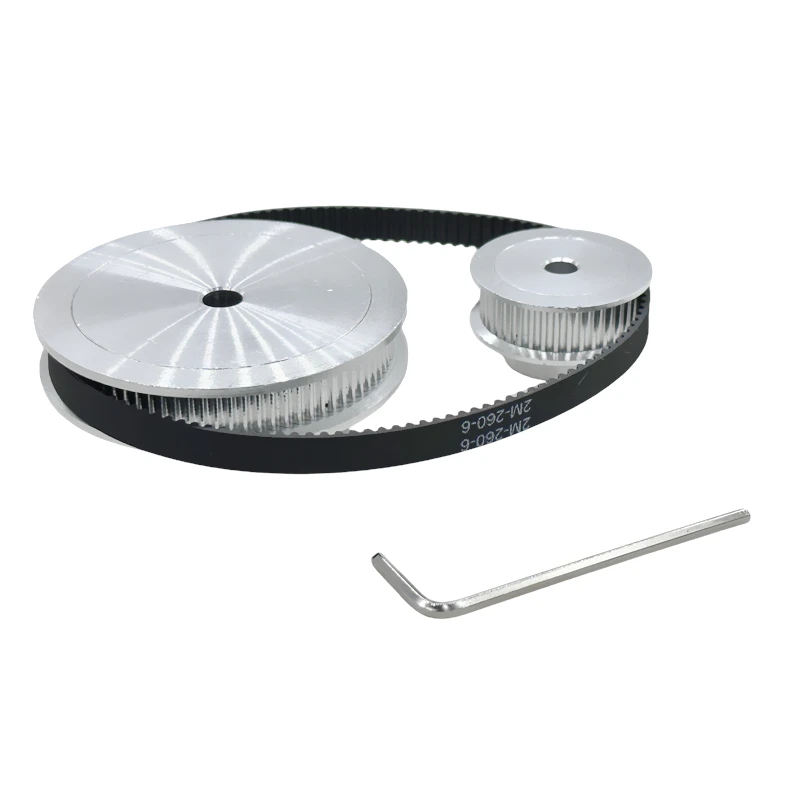 2GT 2M 80Teeth 40T GT2 40Teeth 80T Timing Belt Pulley Set Belt Width 6/10mm Bore 5~12mm 2:1 GT2 Wheel Synchronou Pulley Belt Kit
