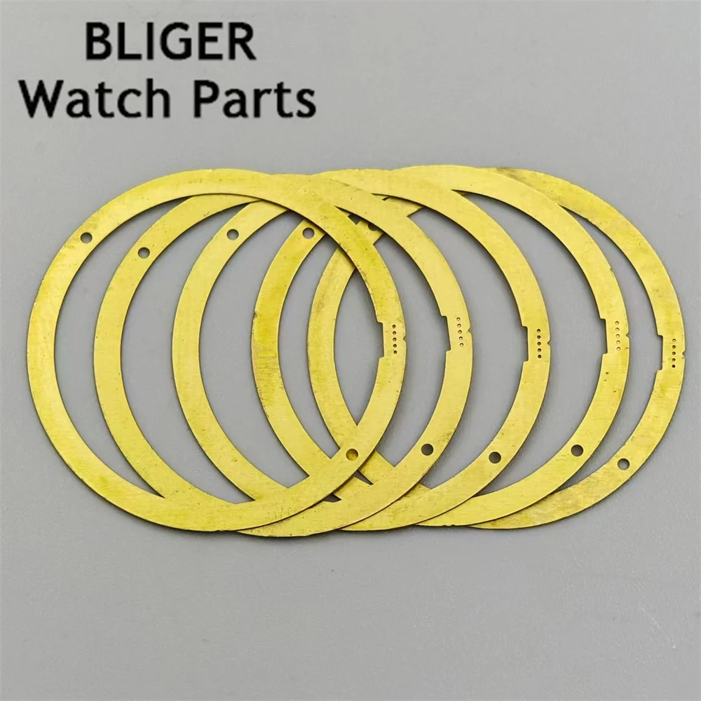 Junta de esfera de cobre junta gruesa compatible con movimiento NH34 NH35 NH36 NH37 NH38 NH39 y se puede subir alinear con la manija