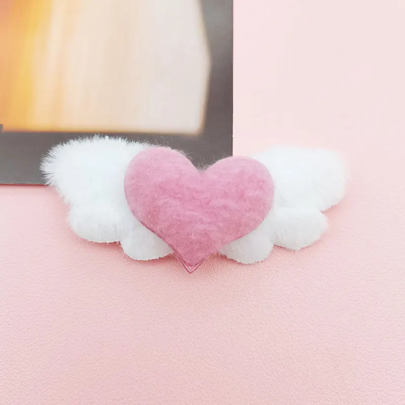 20 Stück Herz-, Stern- und Engelsflügel-Applikationen, gepolstert, zum Selbermachen, für Haarspangen und Hüte, süße Flügel-Accessoires, Aufnäher – Detail 12