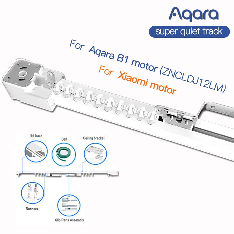 Aqara-Rail de rideau intelligent, personnalisé privé Zigbee, système de contrôle de rail de rideau électrique pour Aqara B1 A1 Xiaomi Youping, moteur WiFi