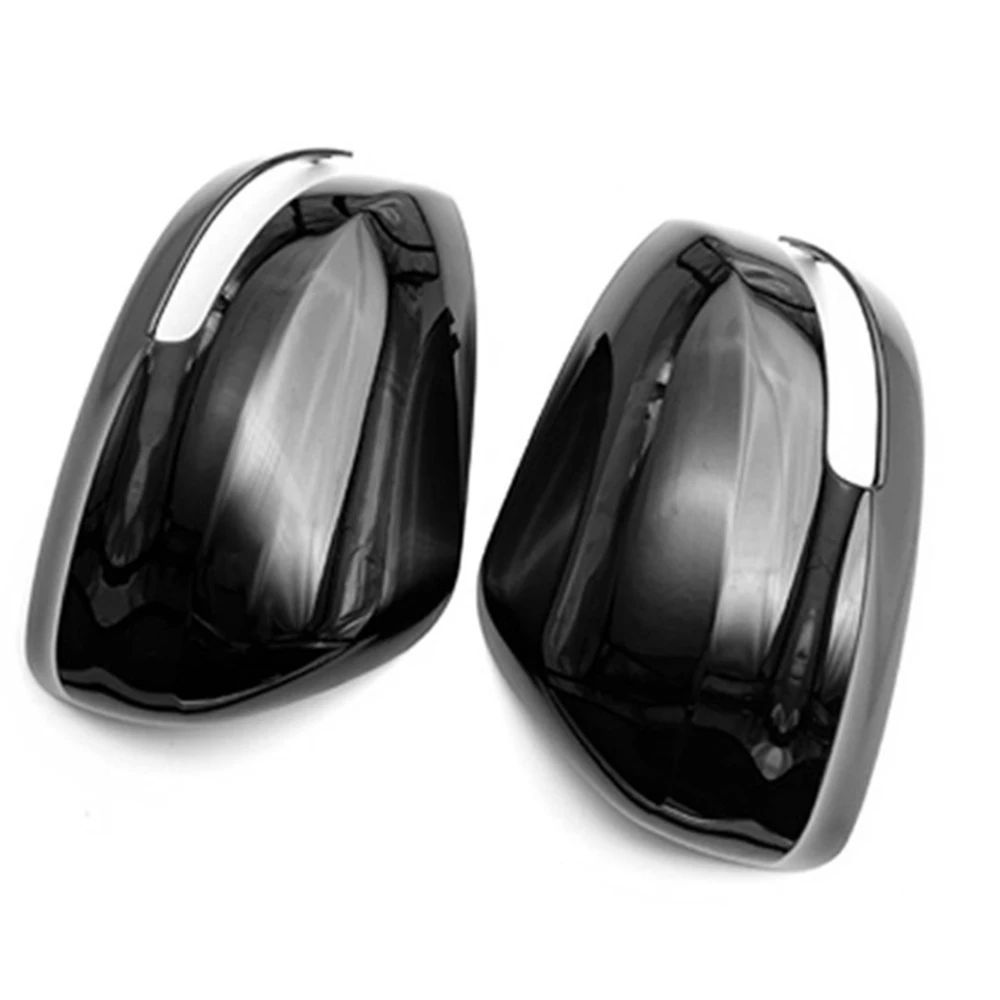 Car Glossy Black Rearview Side Glass Mirror Cover Trim Frame Mirror Caps for Nissan Dayz/ROOX Mitsubishi