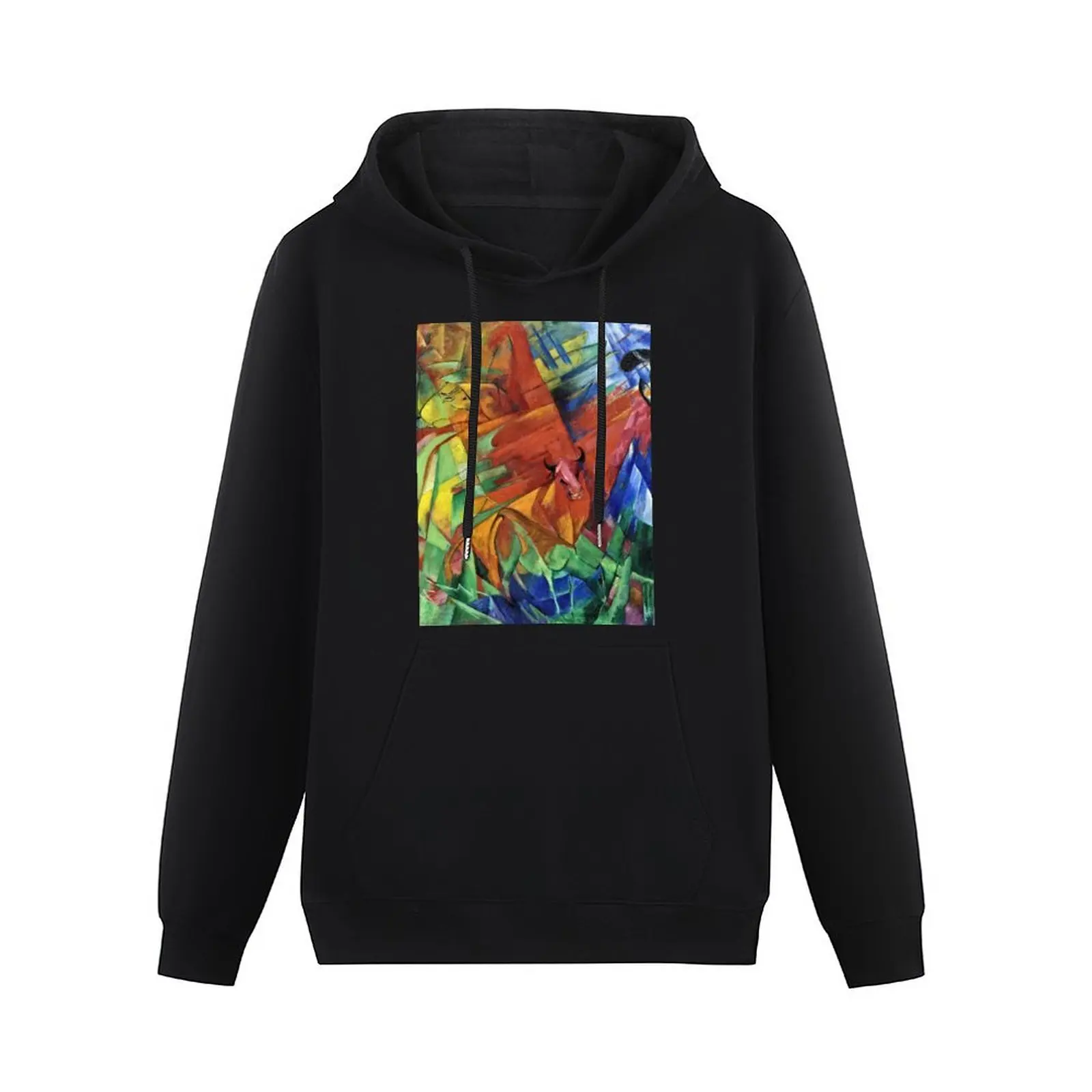 Franz Marc - Animals In A Landscape Pullover Hoodie autumn clothes male clothes autumn new products men's clothes hoodie for men