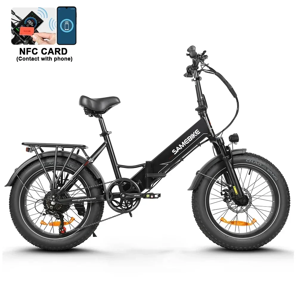 SAMEBIKE new electric bike 750w motor 48V 13ah battery 40km/h e bike 20 inch tire mountain adult riding electric bicycle image 3