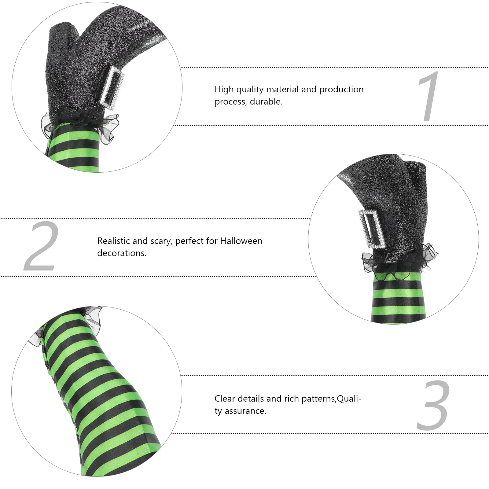 

1 Pair Halloween Wicked Witch Leg Decoration For Garden Yard Decor Lawn Adornment Party Prop Supply Holiday Decoration