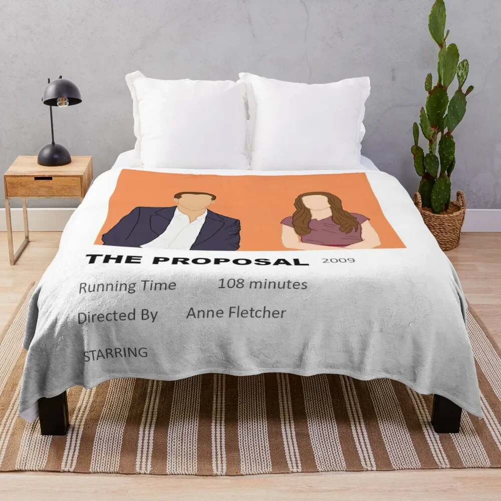 

The Proposal Minimalist Movie Poster Throw Blanket for sofa Luxury Designer Thins manga Blankets