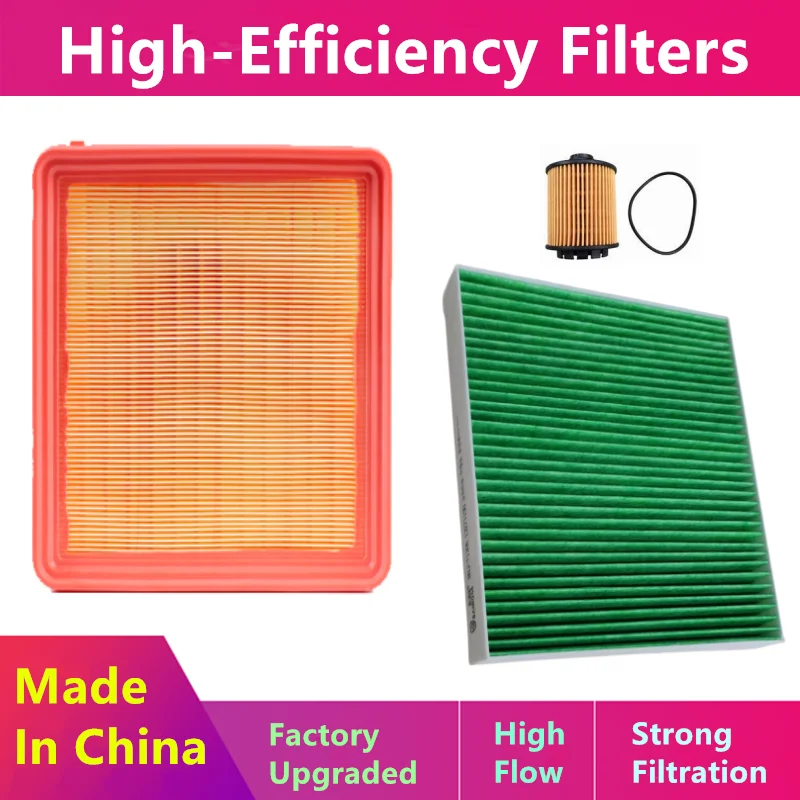 3pcs/Filter Set For Geely Binyue Coolray Pro Phev Mhev Epro Cool/2020 2021 2022 2023 2024/Oil, Air Nacelle Filter/Auto Parts