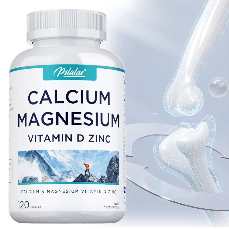 

Calcium Magnesium Vitamin D Zinc Supplement - Strengthen Bones, Maintain Normal Bone and Muscle Function, and Enhance Absorption