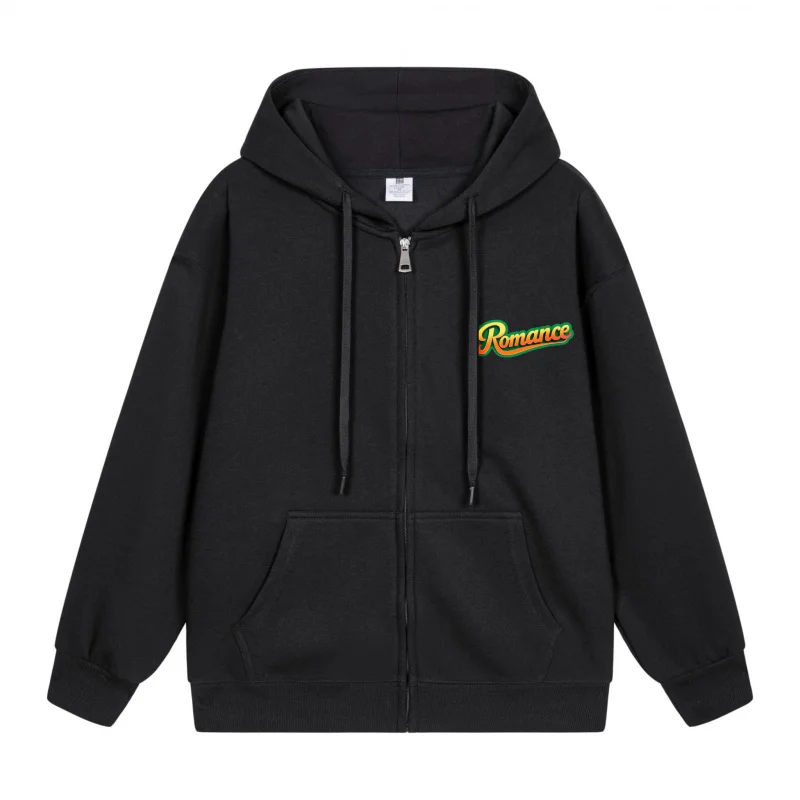 

Men's Zip-Up Hoodie Romance In Gradient Colors Design 2025 New Style Casual Couples’ Style Casual and Loose