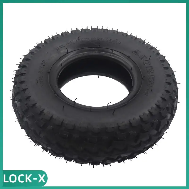 2.80x2.50-4 Inflatable tires with inner/outer/inner/outer combination options, equipped with 90 degree bent butyl inner tube, su