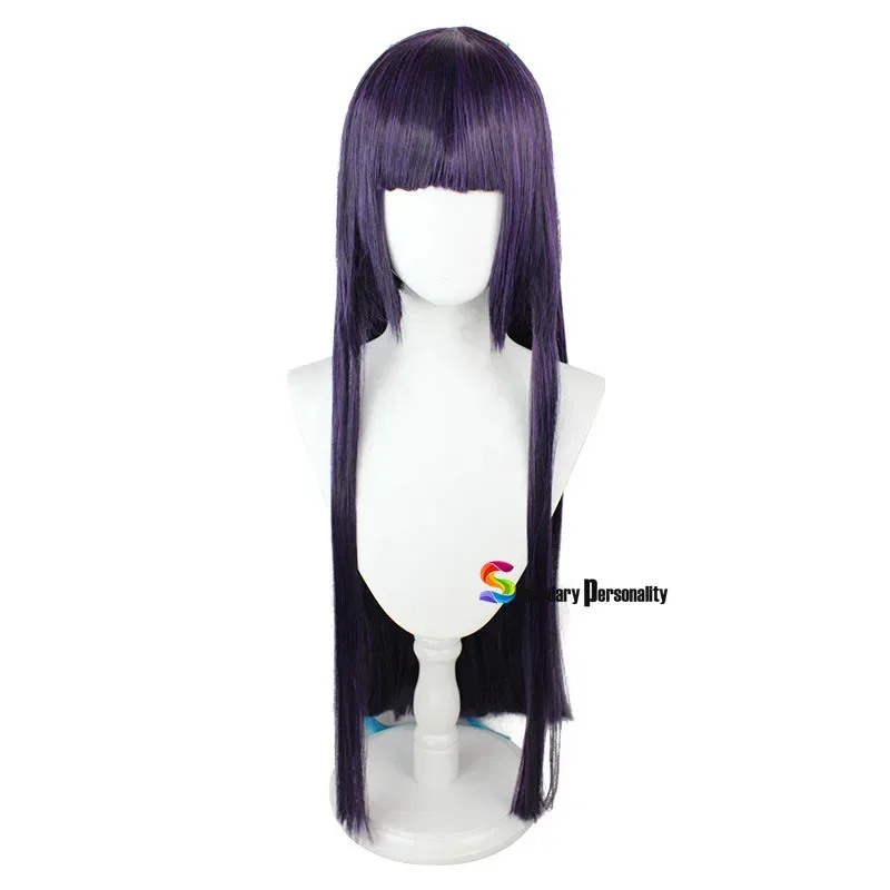 2025 12 Genshin تأثير Yunjin 75 سنتيمتر طويل مستقيم الأرجواني الداكن أنيمي شعر مستعار تأثيري مقاومة للحرارة الاصطناعية