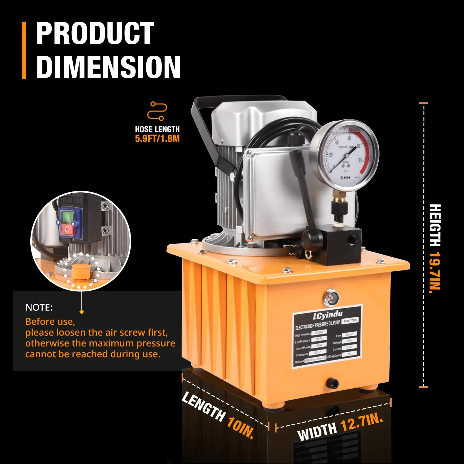 750W Dubbele Circuit Elektrische Pomp Elektrisch Aangedreven Pomp Hydraulische Pomp 380V 220V Power Hydraulische Gereedschappen