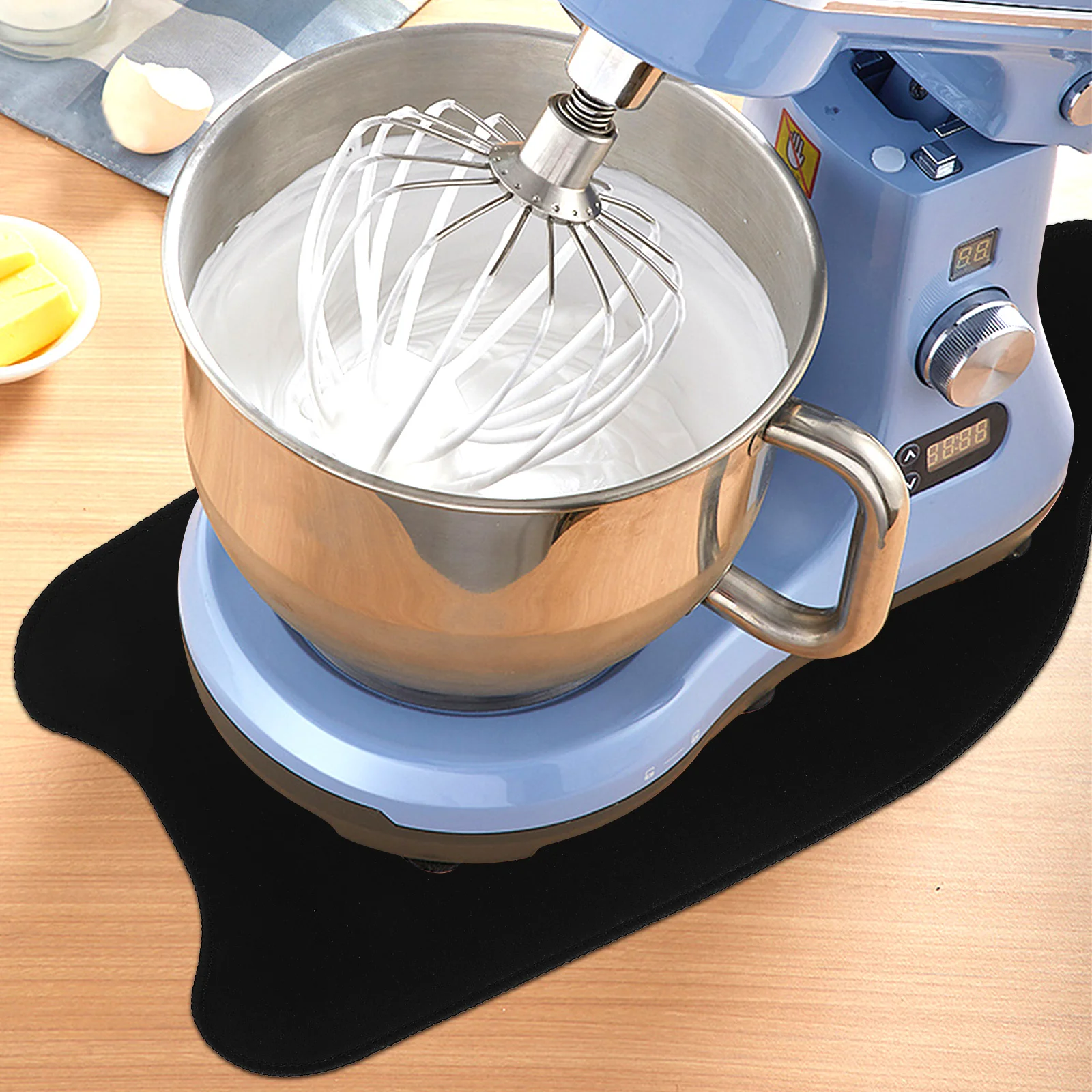

Blender Sliding Mat 6 5 8L Black Edge Large Size Anti Slip Pad St Mixer Kitchen Appliances Polyester Fiber