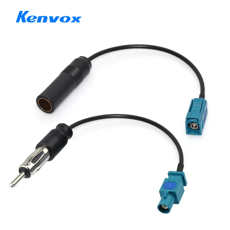 Car Replacement Parts For Bingfu Stereo FM AM Radio Antenna Adapter Cables Fakra Z To DIN