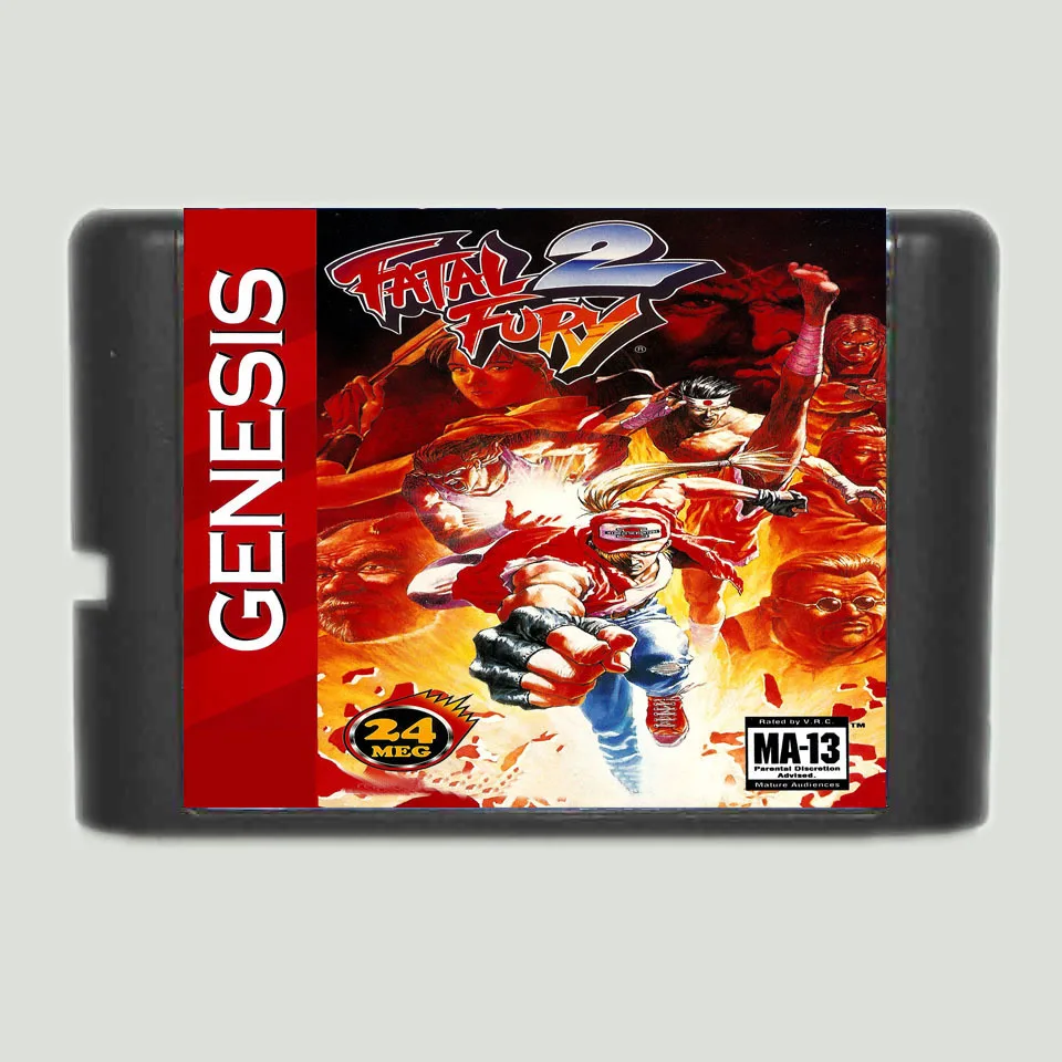 Fatal Fury 2 Region Free 16Bit MD Game Card For Sega Mega Drive For Genesis